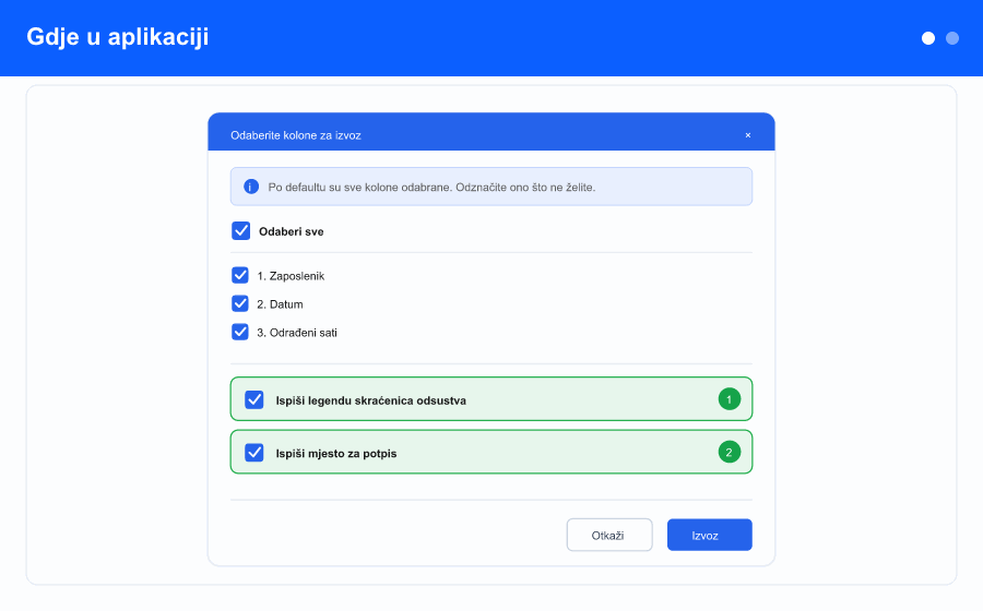 Pregled: dvije nove opcije ispisa i rezultujući PDF-ovi šihterice